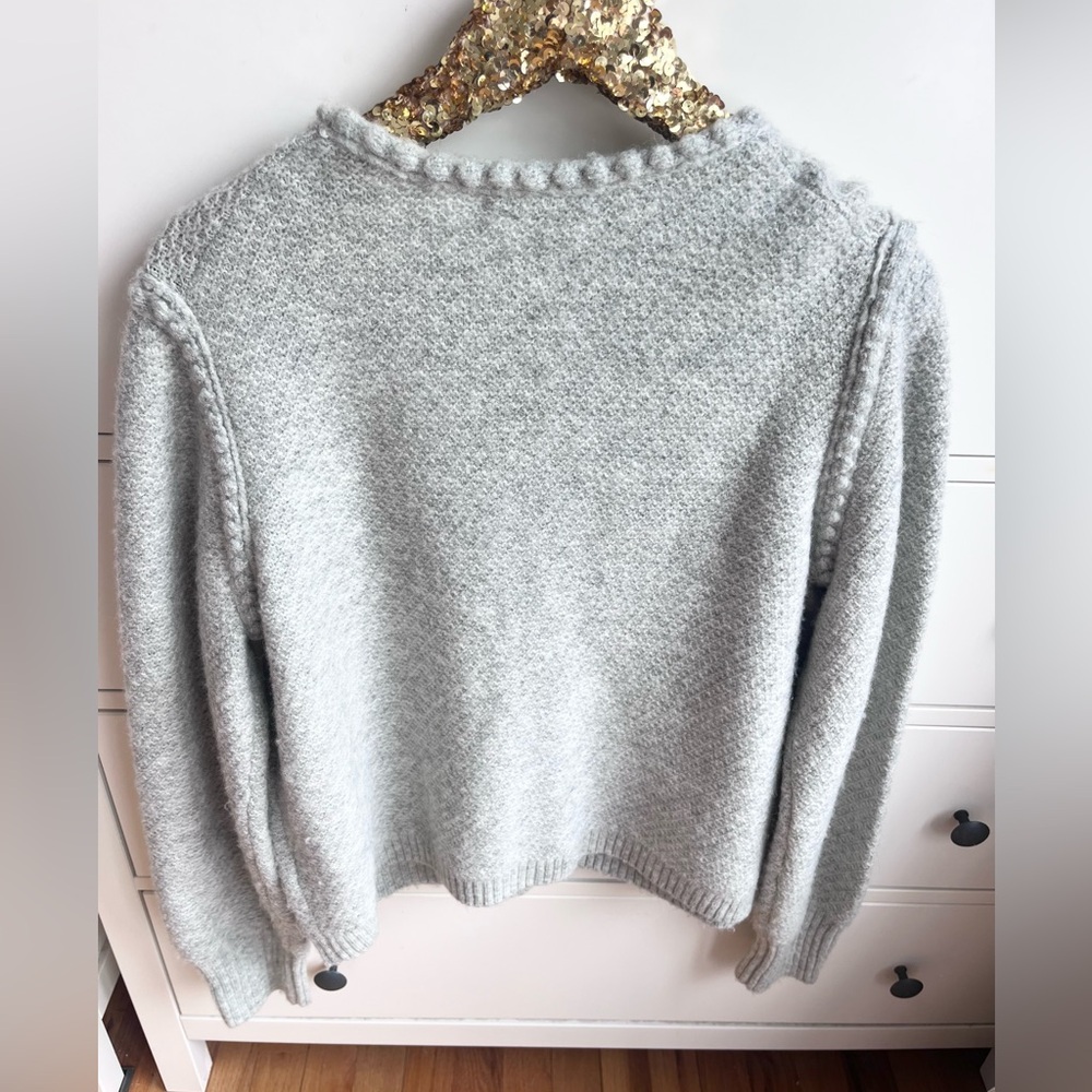 J.Crew Odette Wool Blend Sweater Lady Jacket With Jewel Buttons - Picture 4 of 13